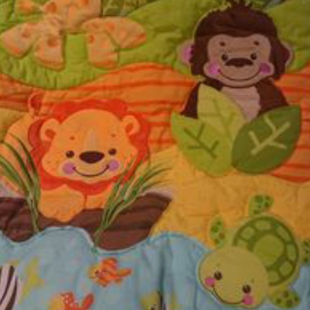 Fisher-Price Multicolor Animal Comforter